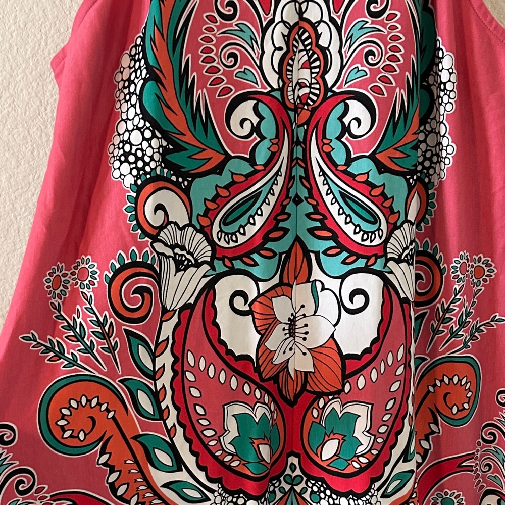 New York & Company Pink Paisley Print Dress – XL Petite – NWT - Picture 9 of 10